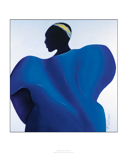 Majestic Blue by Patrick Ciranna Wall Art Décor 23.6 x 19.7 Art Print