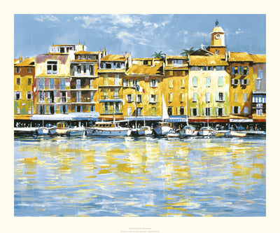 St. Tropez Art Print by Michael Sanders - Coastal Wall Decor 19.7 x __