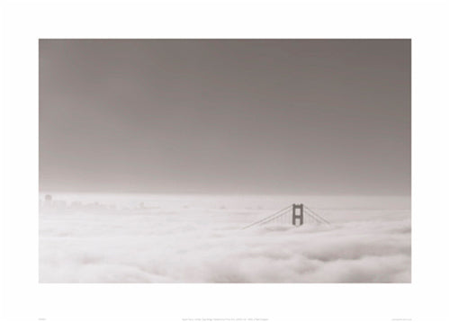 Golden Gate Bridge Art Print by Stuart Harris - Iconic San Francisco Wall Decor 19.7 x 27