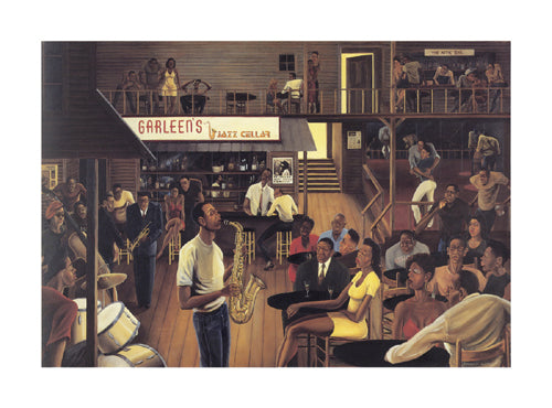 Jazz from the Cellar by Ernest Watson Wall Art Décor 10 1/8 x 13 5/8 Art Print