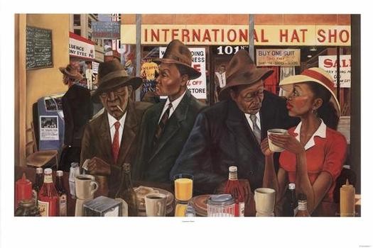 Commerce Street by Ernest Watson Wall Art Décor 23 x 34 1/2 Art Print