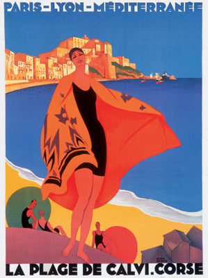 Mediterranee by Roger Broders Art Print - Vintage Travel Wall Decor