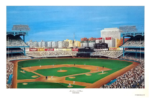 At Home in the Bronx Yankee Stadium Art Print by Michael Kuyper - Iconic Baseball Wall Decor