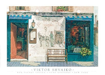 Bon Vivant Tavern by Viktor Shvaiko - Elegant Wall Art Print for Home & Bar Decor