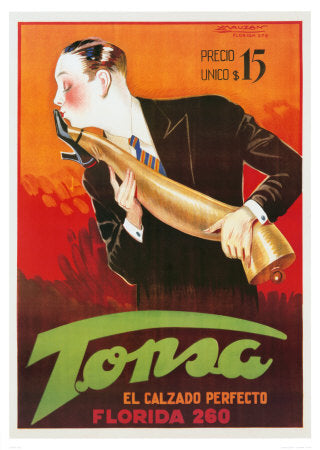Tonsa by Achille Mauzan Art Print - Vintage French Advertising Wall Decor