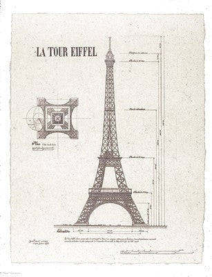 La Tour Eiffel small by Yves Poinsot Wall Art Décor 22 x 18 Art Print