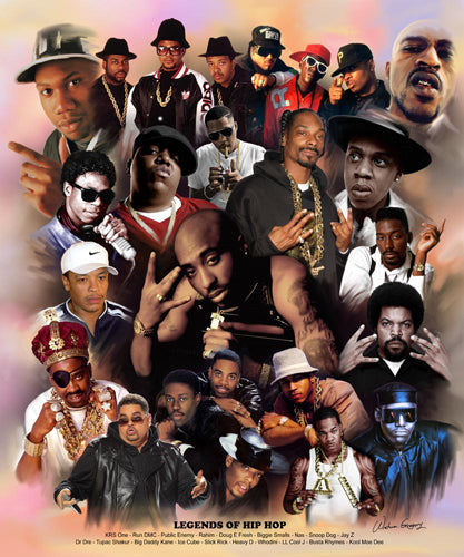 Legends of Hip Hop by Wishum Gregory - Iconic Wall Art Print