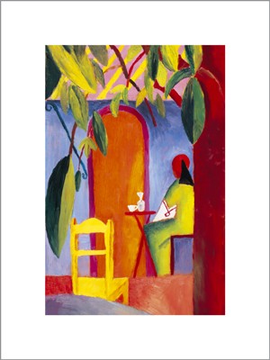 Turkish Cafe by August Macke - Impressionist Art Print for Home & Office Decor