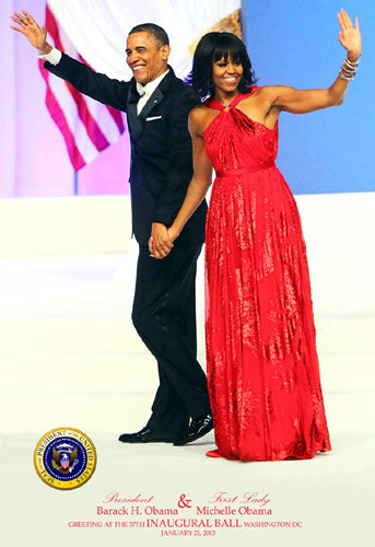 Obama Inaugural Ball 2013 Art Print - Barack & Michelle Obama Wall Decor