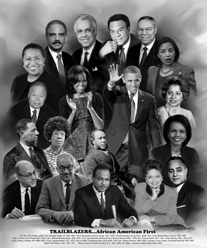 Trailblazers: African American First by Wishum Gregory - Inspiring 24x... Wall Art Print