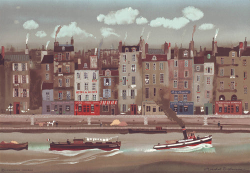 Le Remorqueur by Michel Delacroix Art Print - Parisian Wall Art Décor