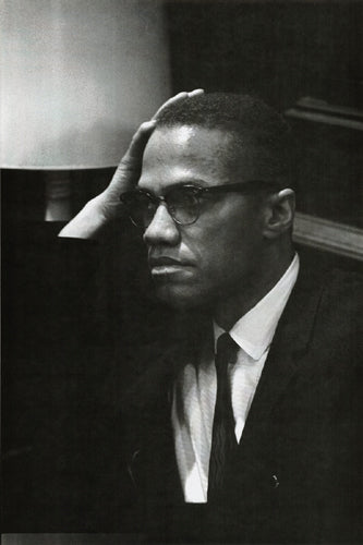 Malcolm X in Washington D.C. 1964 - Iconic Civil Rights Art Print
