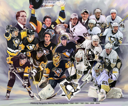 Pittsburgh Penguins Art Print by Wishum Gregory - Official NHL Wall Art Decor