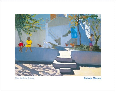 Yellow Dress-Kos Art Print by Andrew Macara - Wall Décor 15.75 x 1