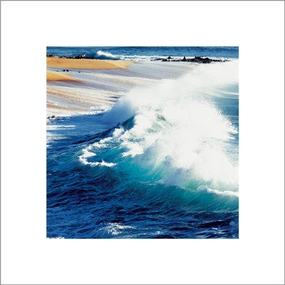 Breaking Waves by Jeff Divine Wall Art Décor 15 3/4 x 15 3/4 Art Print