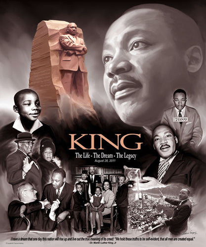 King: The Life, the Dream, the Legacy by Wishum Gregory Wall Art Décor 24 x 20 Art Print