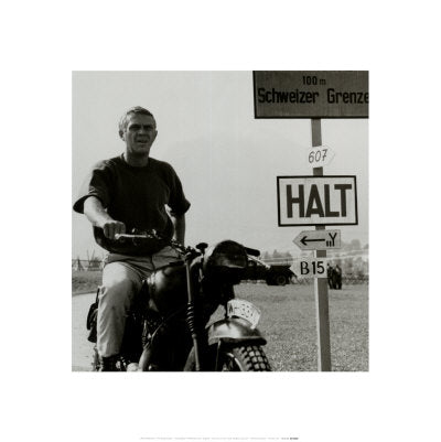 Steve McQueen: The Great Escape by Anon Wall Art Décor 15 ¾ x 15 ¾ Art Print