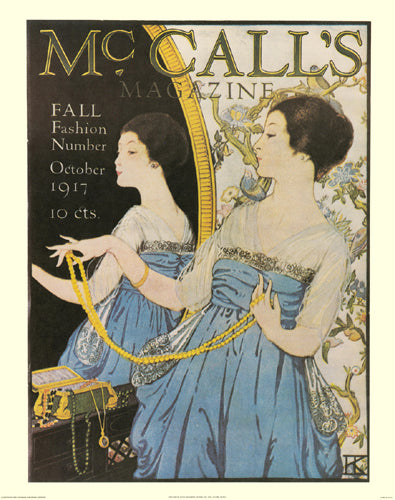 McCall's Magazine, October 1917 by Hannah Klingberg - Vintage Art Print