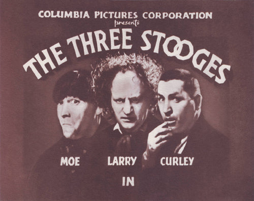 The Three Stooges: Titles by Anon Wall Art Décor 11 x 14 Art Print