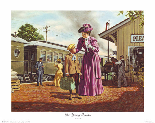 The Young Traveler by M. Nye Wall Art Décor 11 x 14 Art Print