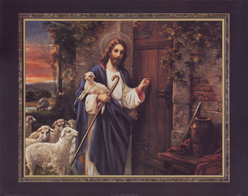 Jesus at the Door by Thomas L. Cathey Collection Wall Art Décor 22 x 28 Art Print