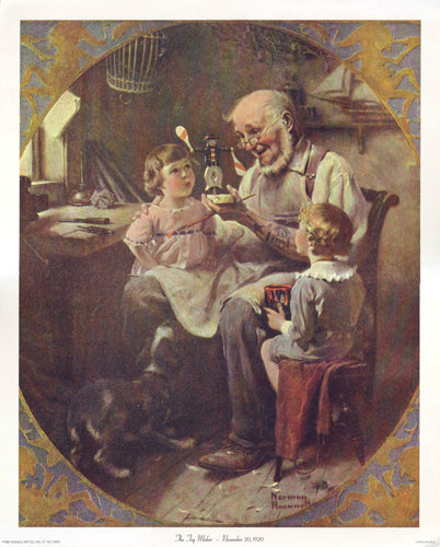 The Toy Maker by Norman Rockwell Wall Art Décor 15 x 12 Art Print