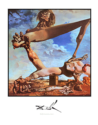 Soft Construction by Salvador Dali Wall Art Décor 28 x 22 Art Print