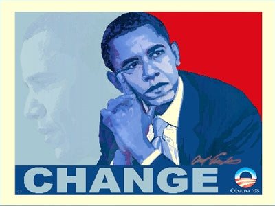 Barack Obama: Change by Anthony Armstrong Wall Art Décor 18 x 24 Art Print