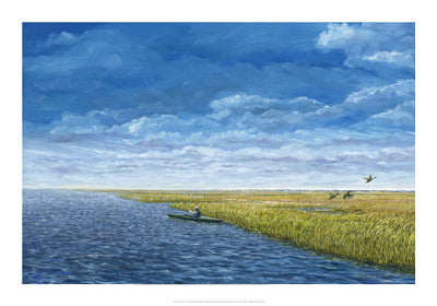 The Kayaker Art Print by Doug Zider - Serene Watersports Wall Art Décor 14x11