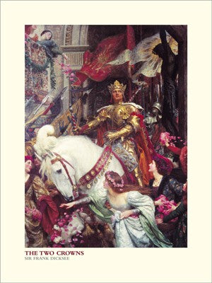 Two Crowns by Frank Dicksee Wall Art Décor 31 1/2 x 23 1/2 Art Print