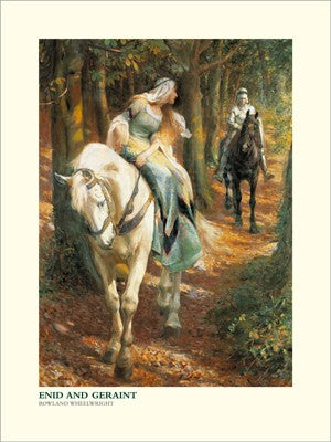 Enid and Geraint by Roland Wheelwright Wall Art Décor 31 1/2 x 23 1/2 Art Print