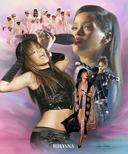 Rihanna by Wishum Gregory Wall Art Décor 24 x 20 Art Print