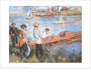 Oarsmen at Chateau by Pierre-Auguste Renoir Wall Art Décor 24 x 30 Art Print