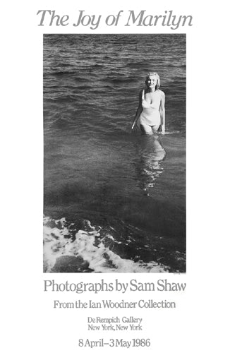 Marilyn Monrow, Amagansett, NY, 1957 Exhibition Poster, 1986 by Sam Shaw Wall Art Décor 34 x 22 Art Print