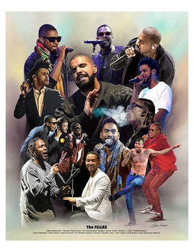 The Fellas by Wishum Gregory Wall Art Décor 11 x 8 ½ Art Print