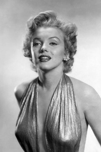 Marilyn Monroe: Gold Dress B&W by Anon Wall Art Décor 18 x 12 Art Print