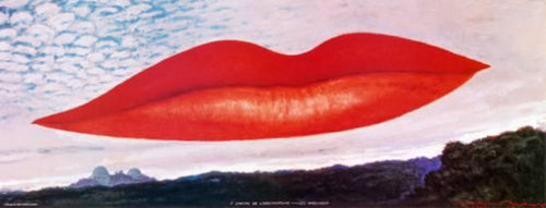 Observatory Time: The Lovers, 1936 by Man Ray Wall Art Décor 9 ¼ x 24 Art Print