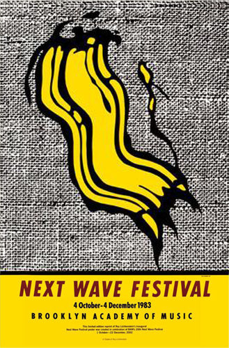 Next Wave Festival, 1983 by Roy Lichtenstein Wall Art Décor 36 x 24 Art Print