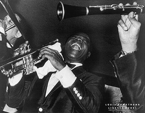 Louis Armstrong: Joy c. 1954-56 by Lisette Model Wall Art Décor 24 x 30 Art Print