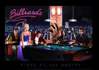 Night at the Parlor by Mike Grant Wall Art Décor 24 x 36 Art Print