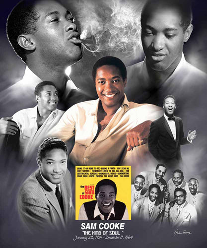Sam Cooke: The King of Soul by Wishum Gregory Wall Art Décor 24 x 20 Art Print