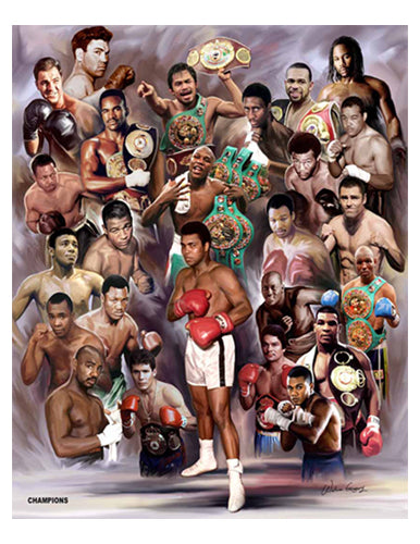 Boxing Greats: Champions #3 by Wishum Gregory Wall Art Décor 11 x 8 ½ Art Print