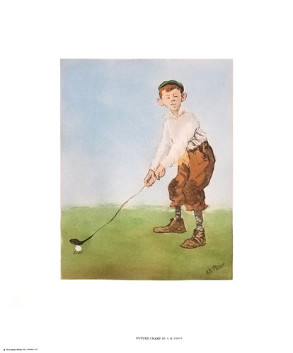 Future Champ by A.B. Frost Wall Art Décor 21 x 17 Art Print