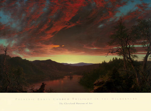 Twilight in the Wilderness, 1860 by Frederic Edwin Church Wall Art Décor 26 ½ x 36 Art Print