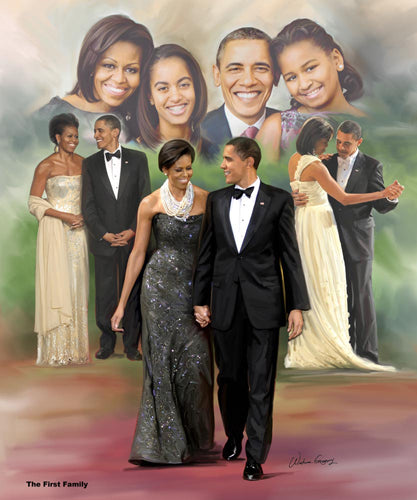 The First Family by Wishum Gregory Wall Art Décor 11 x 8 ½ inch Art Print