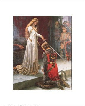The Accolade by Edmund Blair Leighton Wall Art Décor 20 x 16 Art Print
