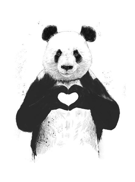 All You Need Is Love by Balazs Solti Wall Art Décor 23 x 17 Art Print