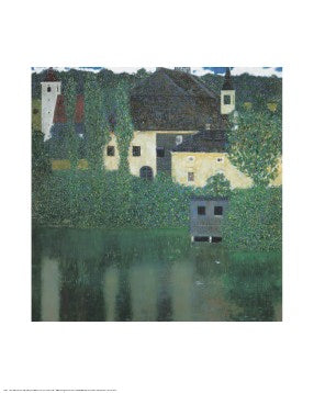 Gustav Klimt Unterach Manor on the Attersee Lake Art Print - 20x16 " Wall Decor
