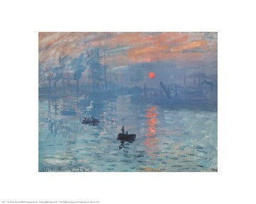 Impression, Sunrise Blue by Claude Monet Art Print - Iconic Impressionist Wall Decor