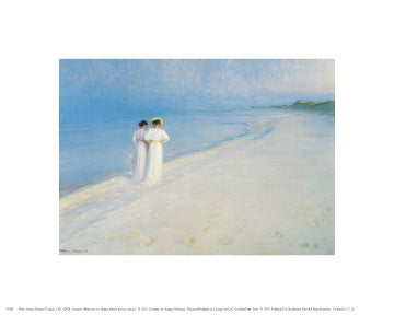 Summer Afternoon on Skagen Beach by Peter Severin Kroyer Wall Art Décor 10 x 8 Art Print